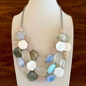 LOFT | Semiprecious Layer Necklace | 20” Adjustable